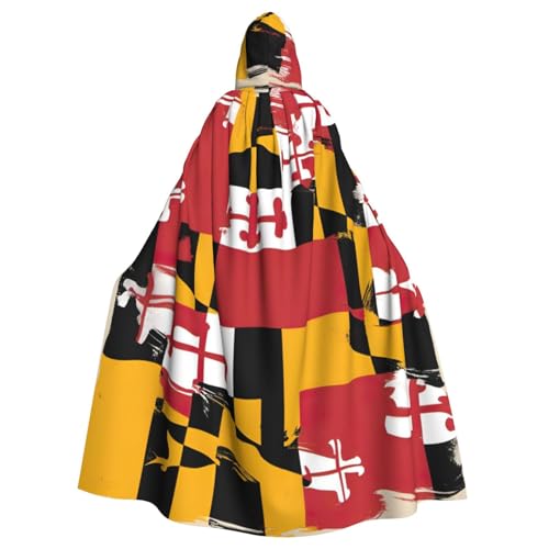 BGSHJVF Maryland Flagge Print Halloween Kostüm Umhang für alle übergroßen Kapuzenmantel für Erwachsene Party Maskerade BGSHJVF Maryland Flagge Print Halloween Kostüm Umhang für alle übergroßen Kapuzenmantel für Erwachsene Party Maskerade von BGSHJVF