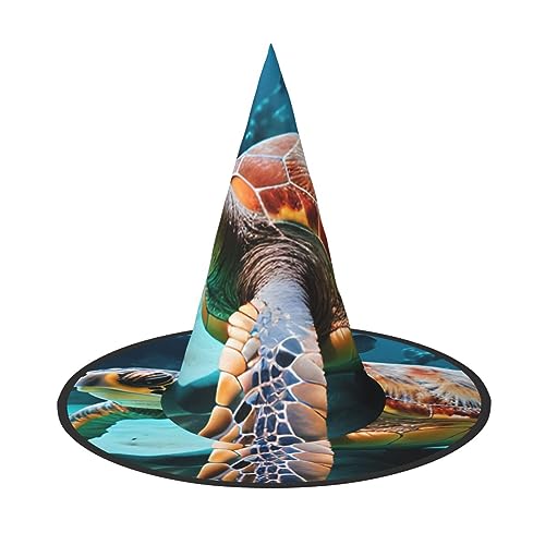 BGSHJVF Meeresschildkröte Hexenhut Cosplay Caps Halloween Dekoration Halloween Party Kostüm Zubehör BGSHJVF Meeresschildkröte Hexenhut Cosplay Caps Halloween Dekoration Halloween Party Kostüm Zubehör von BGSHJVF