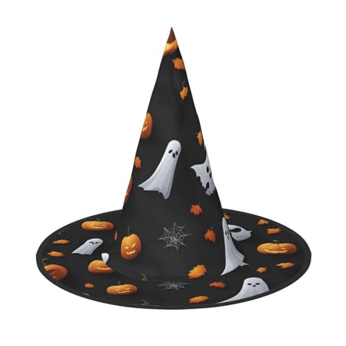 BGSHJVF Nette Hexenhut Halloween Druck Cosplay Hut Halloween Dekoration Kostüm Requisiten Party BGSHJVF Nette Hexenhut Halloween Druck Cosplay Hut Halloween Dekoration Kostüm Requisiten Party von BGSHJVF