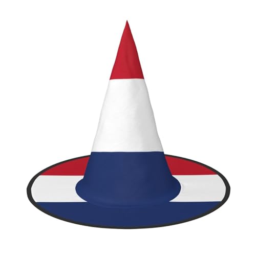 BGSHJVF Niederländische Flagge Print Halloween Hexe Hut Cosplay Caps Halloween Dekoration Kostüm Zubehör für Partei BGSHJVF Niederländische Flagge Print Halloween Hexe Hut Cosplay Caps Halloween Dekoration Kostüm Zubehör für Partei von BGSHJVF