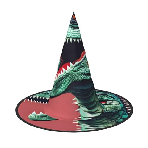 BGSHJVF Niedlicher Dinosa-Druck, Halloween-Hexenhut, Cosplay-Kappen, Halloween-Dekoration, Kostümzubehör für Party BGSHJVF Niedlicher Dinosa-Druck, Halloween-Hexenhut, Cosplay-Kappen, Halloween-Dekoration, Kostümzubehör für Party von BGSHJVF