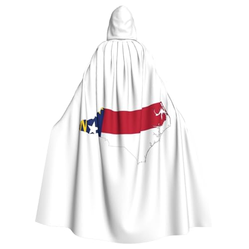 BGSHJVF North Carolina Flagge für Erwachsene mit Kapuze Umhang und North Carolina Staatskarte Party Maskerade Tanz BGSHJVF North Carolina Flagge für Erwachsene mit Kapuze Umhang und North Carolina Staatskarte Party Maskerade Tanz von BGSHJVF