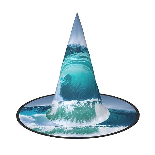 BGSHJVF Ozean Welle Druck Halloween Hexe Hut Cosplay Caps Halloween Dekoration Kostüm Zubehör für Halloween Party BGSHJVF Ozean Welle Druck Halloween Hexe Hut Cosplay Caps Halloween Dekoration Kostüm Zubehör für Halloween Party von BGSHJVF