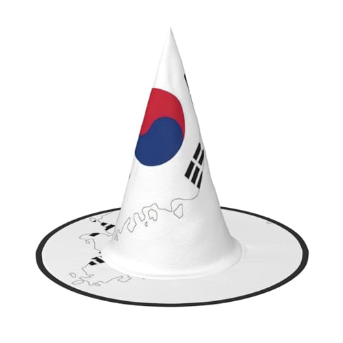 BGSHJVF Republik Korea Flagge Hexenhut Halloween Cosplay Halloween Party Dekorationen Kostümzubehör BGSHJVF Republik Korea Flagge Hexenhut Halloween Cosplay Halloween Party Dekorationen Kostümzubehör von BGSHJVF