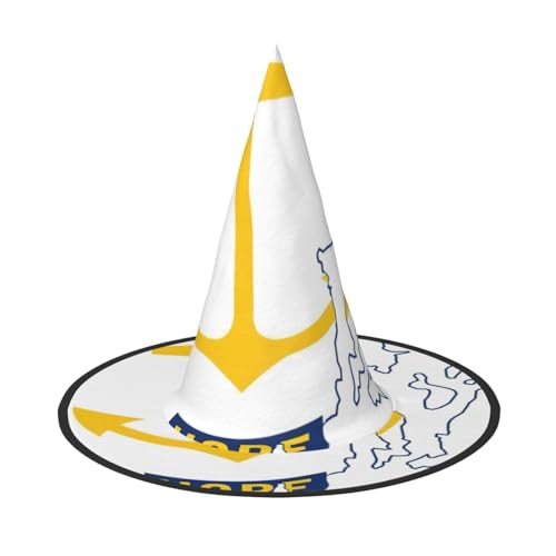 BGSHJVF Rhode Island Staatsflagge Karte Druck Halloween Hexenhut Cosplay Caps Halloween Dekoration Kostüm Zubehör für Party BGSHJVF Rhode Island Staatsflagge Karte Druck Halloween Hexenhut Cosplay Caps Halloween Dekoration Kostüm Zubehör für Party von BGSHJVF