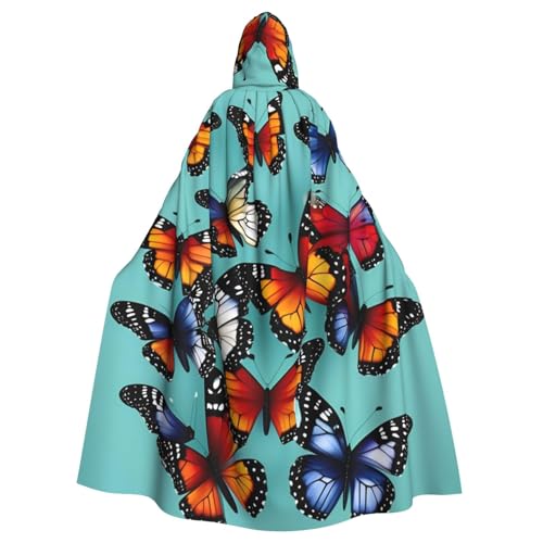 BGSHJVF Schmetterling und Cello Druck Halloween Kostüm Umhang für alle, übergroße Cosplay Erwachsene Mantel mit Kapuze für Partys, Maskenbetten BGSHJVF Schmetterling und Cello Druck Halloween Kostüm Umhang für alle, übergroße Cosplay Erwachsene Mantel mit Kapuze für Partys, Maskenbetten von BGSHJVF