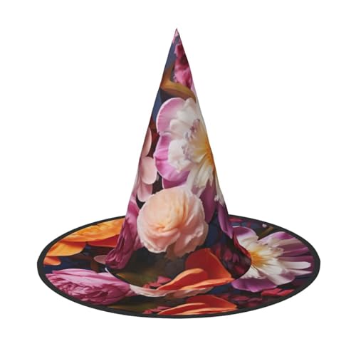BGSHJVF Schöne Blumen Druck Halloween Hexe Hut Cosplay Caps Halloween Dekoration Kostüm Zubehör für Party BGSHJVF Schöne Blumen Druck Halloween Hexe Hut Cosplay Caps Halloween Dekoration Kostüm Zubehör für Party von BGSHJVF