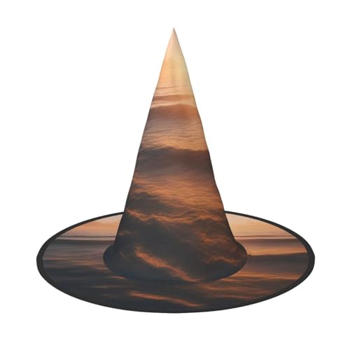 BGSHJVF Schöne Hexenhut Sonnenaufgang Ozean Druck Halloween Cosplay Halloween Dekoration Halloween Dekoration Party Kostüm Zubehör BGSHJVF Schöne Hexenhut Sonnenaufgang Ozean Druck Halloween Cosplay Halloween Dekoration Halloween Dekoration Party Kostüm Zubehör von BGSHJVF