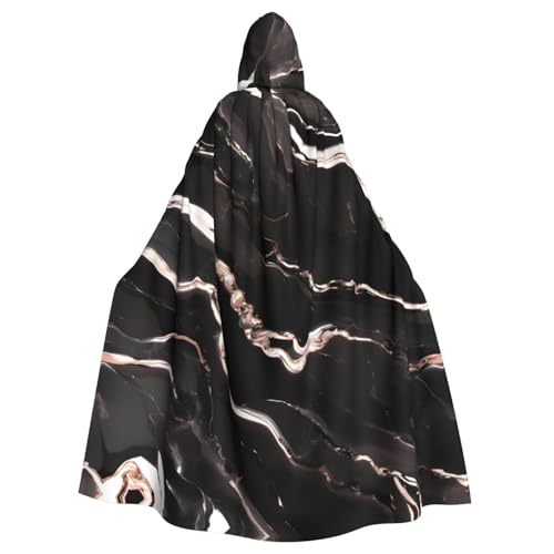 BGSHJVF Schwarz Roségold Marmor Print Halloween Kostüm Umhang für alle, übergroße Cosplay Erwachsene Mantel mit Kapuze für Partys, Maskeraden BGSHJVF Schwarz Roségold Marmor Print Halloween Kostüm Umhang für alle, übergroße Cosplay Erwachsene Mantel mit Kapuze für Partys, Maskeraden von BGSHJVF