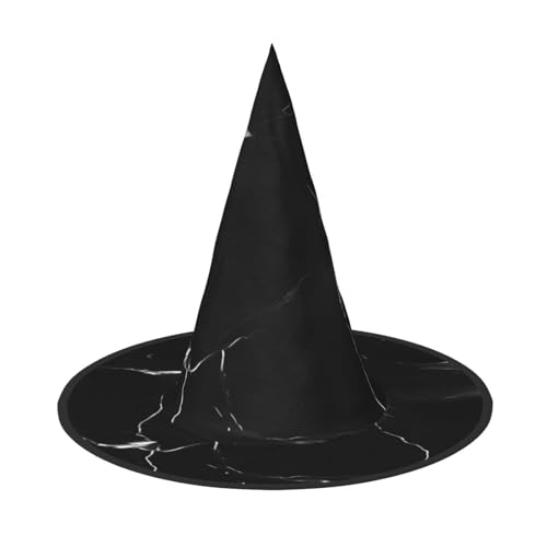 BGSHJVF Schwarzer Marmor-Druck, Halloween-Hexenhut, Cosplay-Kappen, Halloween-Dekoration, Kostümzubehör für Party BGSHJVF Schwarzer Marmor-Druck, Halloween-Hexenhut, Cosplay-Kappen, Halloween-Dekoration, Kostümzubehör für Party von BGSHJVF