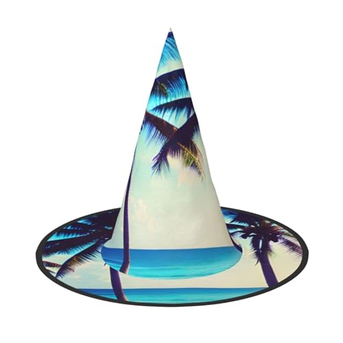 BGSHJVF Strand Palmen Hexenhut Halloween Cosplay Halloween Party Dekoration Kostüm Requisiten BGSHJVF Strand Palmen Hexenhut Halloween Cosplay Halloween Party Dekoration Kostüm Requisiten von BGSHJVF