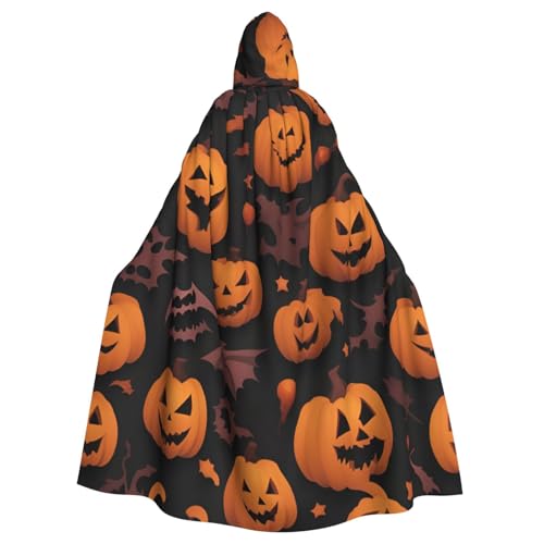 BGSHJVF Süßer Mantel mit Kapuze für Erwachsene mit Halloween-Print für jede Party, Kostümball BGSHJVF Süßer Mantel mit Kapuze für Erwachsene mit Halloween-Print für jede Party, Kostümball von BGSHJVF