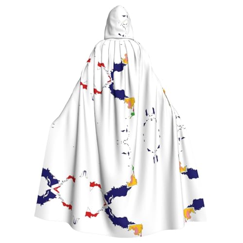 BGSHJVF Tci Flagge Karte Druck Halloween Kostüm Umhang für alle, große Größe Mantel mit Kapuze für Erwachsene, Party, Maskerade Ballen BGSHJVF Tci Flagge Karte Druck Halloween Kostüm Umhang für alle, große Größe Mantel mit Kapuze für Erwachsene, Party, Maskerade Ballen von BGSHJVF