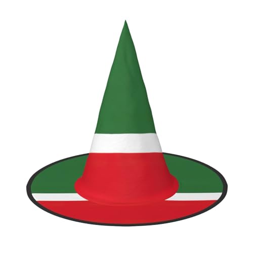 BGSHJVF Tschetschenische Flagge Druck Halloween Hexe Hut Cosplay Caps Halloween Dekoration Kostüm Zubehör für Party BGSHJVF Tschetschenische Flagge Druck Halloween Hexe Hut Cosplay Caps Halloween Dekoration Kostüm Zubehör für Party von BGSHJVF