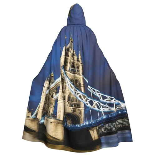 BGSHJVF Turmbrücke In London Druck Halloween Kostüm Umhang für alle, große Größe Cosplay Kostüm für Erwachsene, Party, Maskerade BGSHJVF Turmbrücke In London Druck Halloween Kostüm Umhang für alle, große Größe Cosplay Kostüm für Erwachsene, Party, Maskerade von BGSHJVF