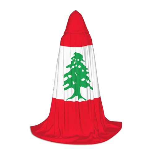 BGSHJVF Umhang mit Libanon-Flagge für Herren, Zauberer, Vampir und Halloween-Kostüme, für Rollenspiele und Partys BGSHJVF Umhang mit Libanon-Flagge für Herren, Zauberer, Vampir und Halloween-Kostüme, für Rollenspiele und Partys von BGSHJVF