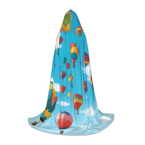 BGSHJVF Umhang mit bunten Luftballons, blauer Himmel, für Herren, Zauberer, Vampir und Halloween, für Rollenspiele und Partys BGSHJVF Umhang mit bunten Luftballons, blauer Himmel, für Herren, Zauberer, Vampir und Halloween, für Rollenspiele und Partys von BGSHJVF