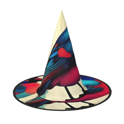 BGSHJVF Vögel Druck Halloween Hexe Hut Cosplay Caps Halloween Dekoration Kostüm Zubehör für Party BGSHJVF Vögel Druck Halloween Hexe Hut Cosplay Caps Halloween Dekoration Kostüm Zubehör für Party von BGSHJVF