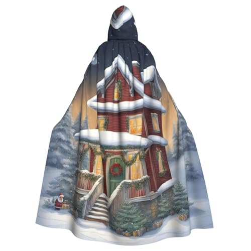 BGSHJVF Weihnachten Haus Druck Halloween Kostüm Umhang für alle, übergroße Cosplay erwachsene Kapuze Mantel für Partys, Maskeraden BGSHJVF Weihnachten Haus Druck Halloween Kostüm Umhang für alle, übergroße Cosplay erwachsene Kapuze Mantel für Partys, Maskeraden von BGSHJVF