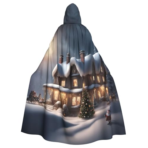 BGSHJVF Weihnachten Haus Druck Halloween Kostüm Umhang für alle, übergroße Cosplay erwachsene Kapuze Mantel für Partys, Maskeraden BGSHJVF Weihnachten Haus Druck Halloween Kostüm Umhang für alle, übergroße Cosplay erwachsene Kapuze Mantel für Partys, Maskeraden von BGSHJVF