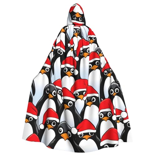 BGSHJVF Weihnachten Pinguine Druck Halloween Kostüm Umhang für alle, übergroße Cosplay Erwachsene Mantel mit Kapuze für Partys, Maskenbetten BGSHJVF Weihnachten Pinguine Druck Halloween Kostüm Umhang für alle, übergroße Cosplay Erwachsene Mantel mit Kapuze für Partys, Maskenbetten von BGSHJVF