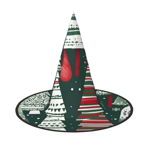 BGSHJVF Weihnachtsbäume Druck Halloween Hexenhut Cosplay Caps Halloween Dekoration Kostüm Zubehör für Halloween Party BGSHJVF Weihnachtsbäume Druck Halloween Hexenhut Cosplay Caps Halloween Dekoration Kostüm Zubehör für Halloween Party von BGSHJVF