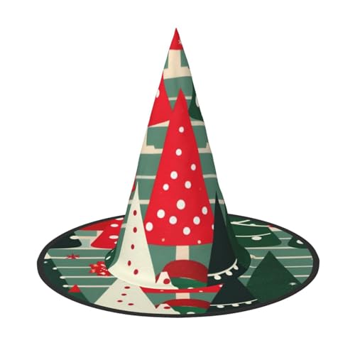 BGSHJVF Weihnachtsbaumdruck Hexenhut Halloween Cosplay Halloween Kostüm Dekoration Halloween Party Kostüm Requisiten BGSHJVF Weihnachtsbaumdruck Hexenhut Halloween Cosplay Halloween Kostüm Dekoration Halloween Party Kostüm Requisiten von BGSHJVF