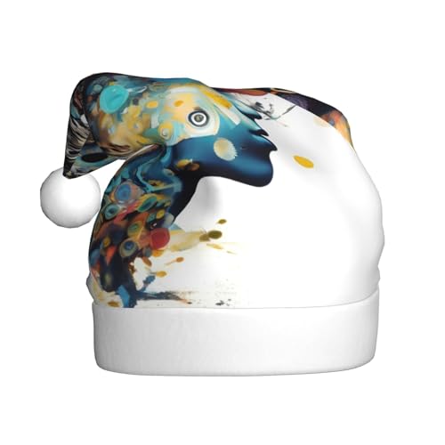 BGSHJVF Weihnachtsmütze mit künstlicher Intelligenz, Gehirndruck, Weihnachtsmannmütze, Urlaub für Erwachsene, Unisex, bequeme Weihnachtsmütze für Neujahrsparty BGSHJVF Weihnachtsmütze mit künstlicher Intelligenz, Gehirndruck, Weihnachtsmannmütze, Urlaub für Erwachsene, Unisex, bequeme Weihnachtsmütze für Neujahrsparty von BGSHJVF