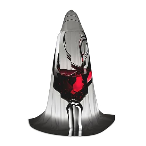 BGSHJVF Weinglas-Umhang mit Kapuze für Herren, Zauberer, Vampir und Halloween-Kostüme, für Rollenspiele und Partys BGSHJVF Weinglas-Umhang mit Kapuze für Herren, Zauberer, Vampir und Halloween-Kostüme, für Rollenspiele und Partys von BGSHJVF