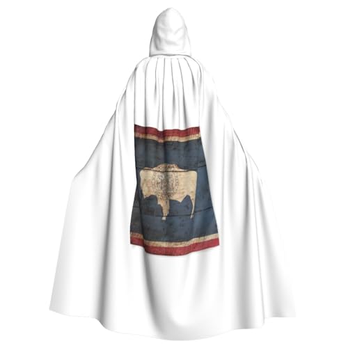 BGSHJVF Wyoming State Flagge Karte Halloween Kostüm Umhang großen Mantel mit Kapuze für Erwachsene Party Maskerade Ballsaal BGSHJVF Wyoming State Flagge Karte Halloween Kostüm Umhang großen Mantel mit Kapuze für Erwachsene Party Maskerade Ballsaal von BGSHJVF