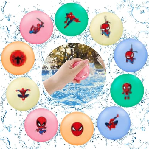 10 Stück Wasserbomben Wiederverwendbar, Schnell Befüllbare Silikon Wasserball für Kinder Erwachsene, Selbstschließend Wiederverwendbare Wasserballons für Wasserpark, Party, Familienspiel 10 Stück Wasserbomben Wiederverwendbar, Schnell Befüllbare Silikon Wasserball für Kinder Erwachsene, Selbstschließend Wiederverwendbare Wasserballons für Wasserpark, Party, Familienspiel von BGTLJKD
