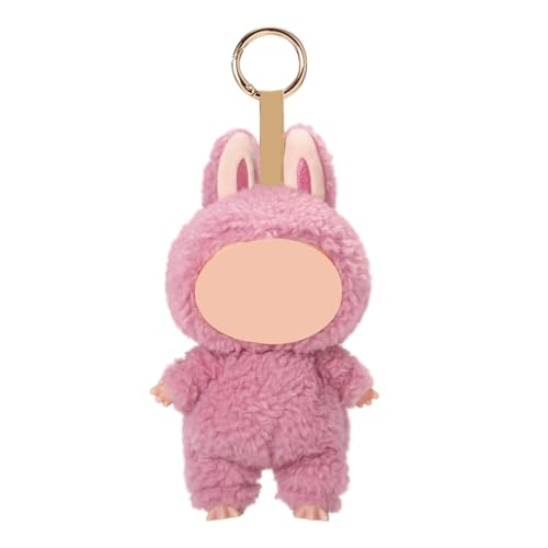 BGTLJKD La-bu Plüsch Schlüsselanhänger, La-bu Kuscheltier Anhänger, Süßer La-bu Monster Keychain für Kinder, Plüschpuppe Geschenk für Jungen und Mädchen, Taschen Dekoration von BGTLJKD