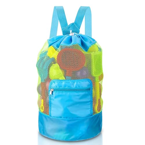 Sandspielzeug Tasche, Netztasche Sandspielzeug für Kinder, Ideal für Sandspielzeug & Wasserspielzeug, Wasserspielzeug Rucksack Beutel, Leicht & Atmungsaktiv, Perfekt für Strand und Urlaub (A) von BGTLJKD