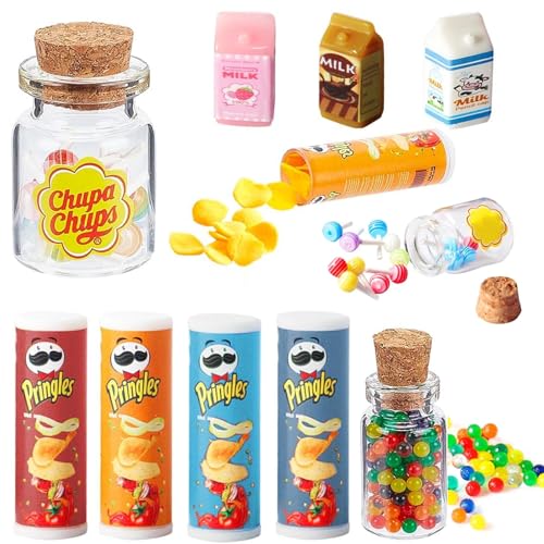 13 Stück Miniatur Essen und Trinken, Wichtel Zubehör Küche, Miniatur Puppenhaus Zubehör Lebensmittel Set, Mini Food Miniatur Deko für DIY Deko Se Geschenk Weihnachten 13 Stück Miniatur Essen und Trinken, Wichtel Zubehör Küche, Miniatur Puppenhaus Zubehör Lebensmittel Set, Mini Food Miniatur Deko für DIY Deko Se Geschenk Weihnachten von BGTLJKD
