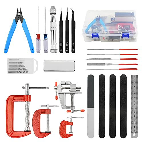 BGTXINGI 33-teiliges Modellierwerkzeug-Set Gundam Modell-Werkzeug-Set mit Kunststoff-Box, Hobby-Modellbau, BAU, und Befestigung BGTXINGI 33-teiliges Modellierwerkzeug-Set Gundam Modell-Werkzeug-Set mit Kunststoff-Box, Hobby-Modellbau, BAU, und Befestigung von BGTXINGI