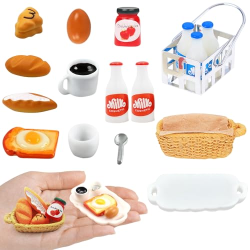 Wichtel Zubehör, Wichtelzubehör Puppenhaus Zubehör Miniatur Zubehör Frühstück Miniatur Lebensmittel Brot Milch Eier Tassen Teller Löffel, Wichtel Zubehör Weihnachten Küche Weihnachtswichtel Zubehör Wichtel Zubehör, Wichtelzubehör Puppenhaus Zubehör Miniatur Zubehör Frühstück Miniatur Lebensmittel Brot Milch Eier Tassen Teller Löffel, Wichtel Zubehör Weihnachten Küche Weihnachtswichtel Zubehör von BHGWR