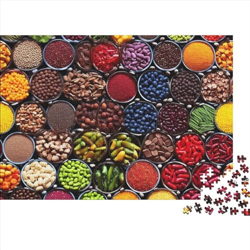 Colourful Spices Puzzles Für Erwachsene 1000 Teile Cartoon Puzzle Für Familienspielzeugspiel Holzpuzzle Family Time Brain Challenge 1000pcs (75x50cm) von BHIRCJKD