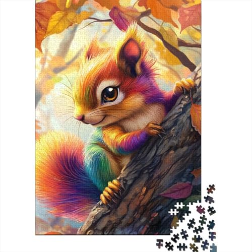 Eichhörnchen Puzzles 1000 Teile Schwer Puzzle Spielzeug Lernspiel Impossible Herausforderung Spielzeug Für Erwachsene Und Kinder Ab 14 Jahren 1000pcs (75x50cm) von BHIRCJKD