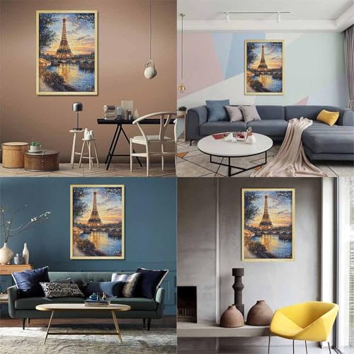 Eiffelturm Puzzles 1000 Teile Schwer Puzzle Spielzeug Pädagogisches Spiel Impossible Herausforderung Spielzeug Für Erwachsene Kinder 1000pcs (75x50cm) von BHIRCJKD