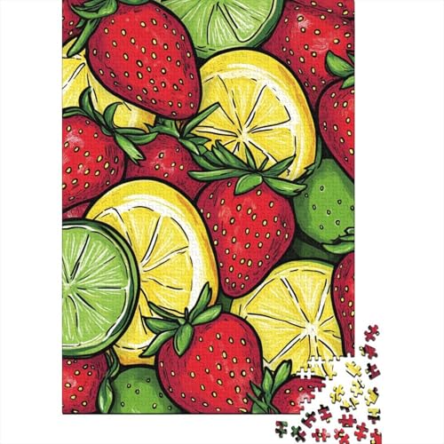 Erdbeere Puzzles 1000 Teile Schwer Puzzle Spielzeug Pädagogisches Spiel Impossible Herausforderung Spielzeug Für Erwachsene Und Kinder in Bewährter 1000pcs (75x50cm) von BHIRCJKD