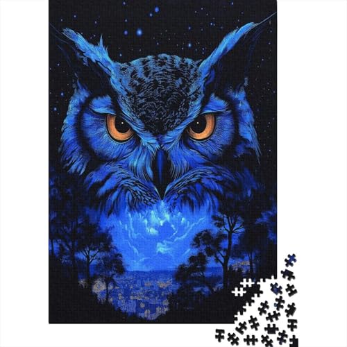 Eule Puzzles 1000 Teile Schwer Puzzle Spielzeug Lernspiel Impossible Herausforderung Spielzeug Für Erwachsene Und Kinder Ab 12 Jahren 1000pcs (75x50cm) von BHIRCJKD
