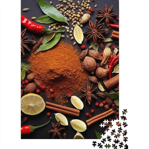 Farbige Gewürze Puzzles 1000 Teile Schwer Puzzle Spielzeug Pädagogisches Spiel Impossible Herausforderung Spielzeug Für Erwachsene Und Kinder in Bewährter 1000pcs (75x50cm) von BHIRCJKD