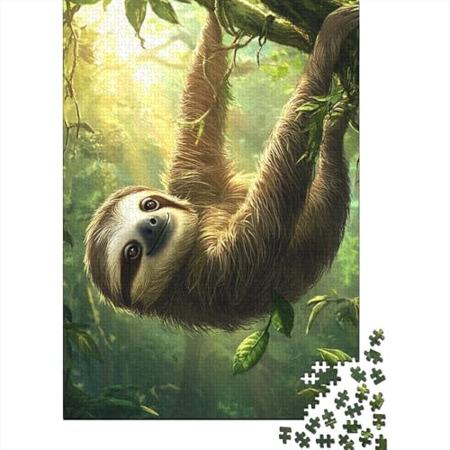 Faultier Puzzles 1000 Teile Schwer Puzzle Spielzeug Pädagogisches Spiel Impossible Herausforderungsspielzeug Für Erwachsene Und Kinder Ab 12 Jahren 1000pcs (75x50cm) von BHIRCJKD