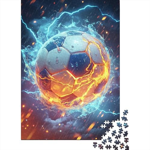 Fußball Puzzles 1000-teilige Schwer Puzzle Spielzeug Lernspiel Impossible Herausforderungsspielzeug Für Erwachsene Kinder 1000pcs (75x50cm) von BHIRCJKD