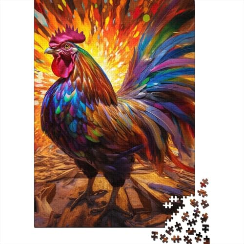 Hähne Puzzles 1000 Teile Schwer Puzzle Spielzeug Pädagogisches Spiel Impossible Herausforderungsspielzeug Für Erwachsene Und Kinder Ab 14 Jahren 1000pcs (75x50cm) von BHIRCJKD