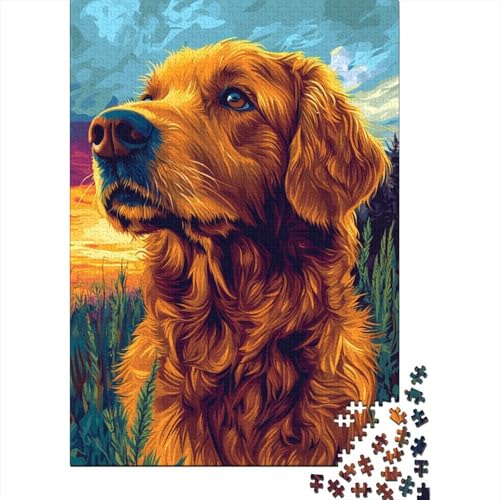Irish Setter Puzzle 1000-teilige Schwer Puzzle Spielzeug Pädagogisches Spiel Impossible Herausforderungsspielzeug Für Erwachsene Und Kinder in Bewährter 1000pcs (75x50cm) von BHIRCJKD