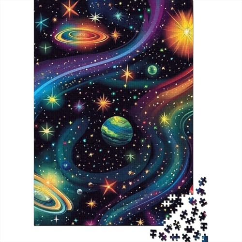 Kosmisches Weltall Puzzles 1000 Teile Schwer Puzzle Spielzeug Lernspiel Impossible Herausforderung Spielzeug Für Erwachsene Und Kinder Ab 12 Jahren 1000pcs (75x50cm) von BHIRCJKD