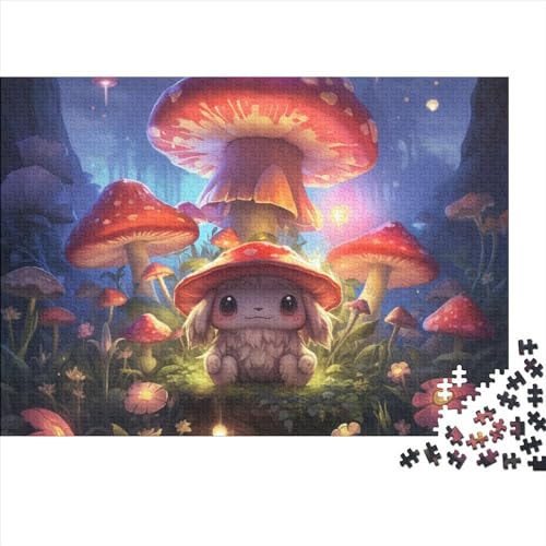 Mushroom Puzzles Für Erwachsene 500 Teile Puzzle Cartoon Puzzle Für Lernspiele Wohnkultur Dekompressionsspiel Wohnkultur Geschenk 500pcs (52x38cm) von BHIRCJKD