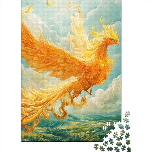 Phoenix Puzzle 1000 Teile Schwer Puzzle Spielzeug Pädagogisches Spiel Impossible Herausforderungsspielzeug Für Erwachsene Kinder 1000pcs (75x50cm) von BHIRCJKD