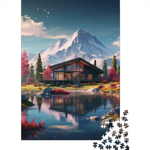 Süße Landschaft Puzzles 1000 Teile Schwer Puzzle Spielzeug Pädagogisches Spiel Impossible Herausforderung Spielzeug Für Erwachsene Und Kinder in Bewährter 1000pcs (75x50cm) von BHIRCJKD